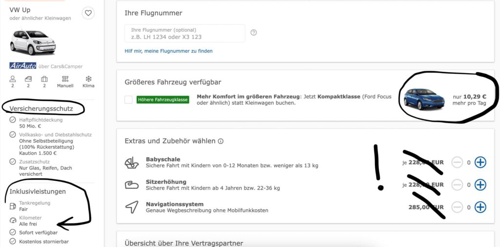 Überwintern Mietwagen Langzeitmiete